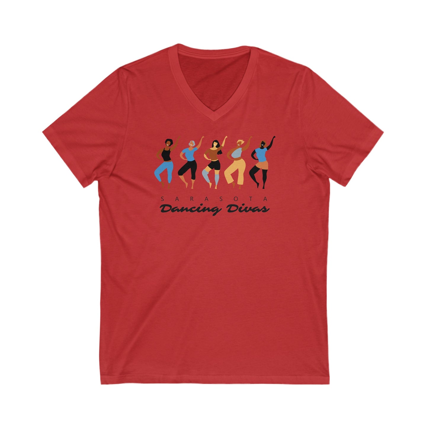 Sarasota Dancing Divas Hip Hop - V-Neck Short Sleeve Shirt