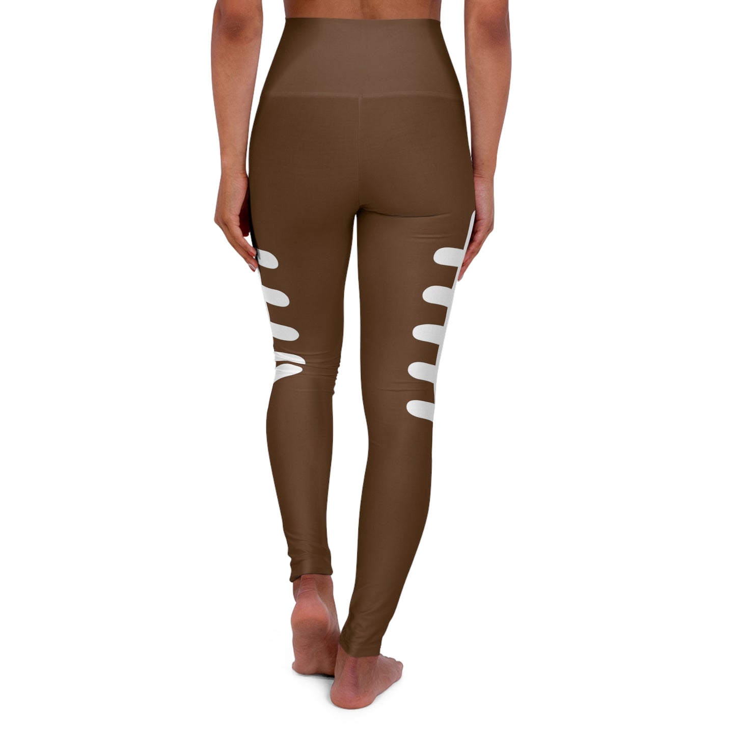 Football High Waisted Yoga Leggings