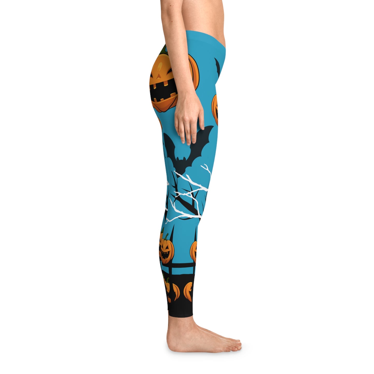 Jack O' Lanterrn Stretchy Leggings (AOP)