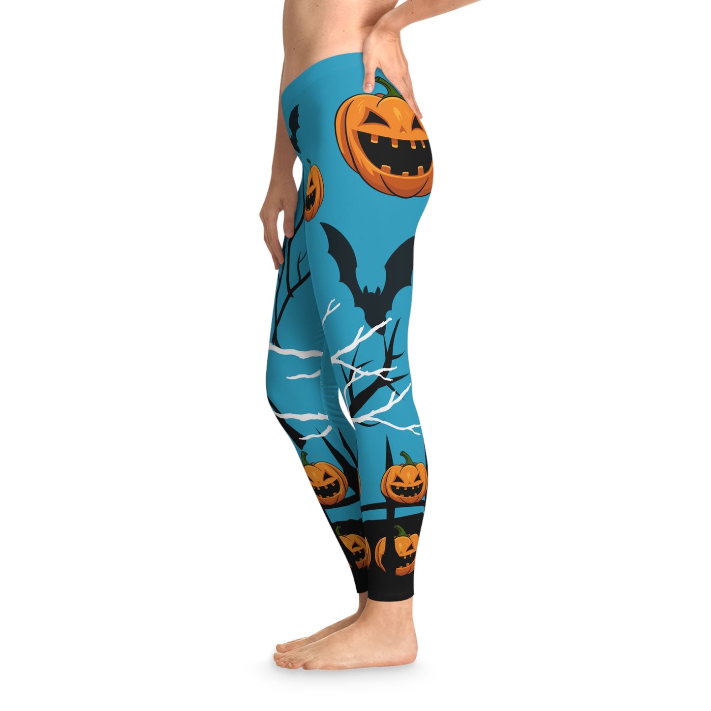 Jack O' Lanterrn Stretchy Leggings (AOP)