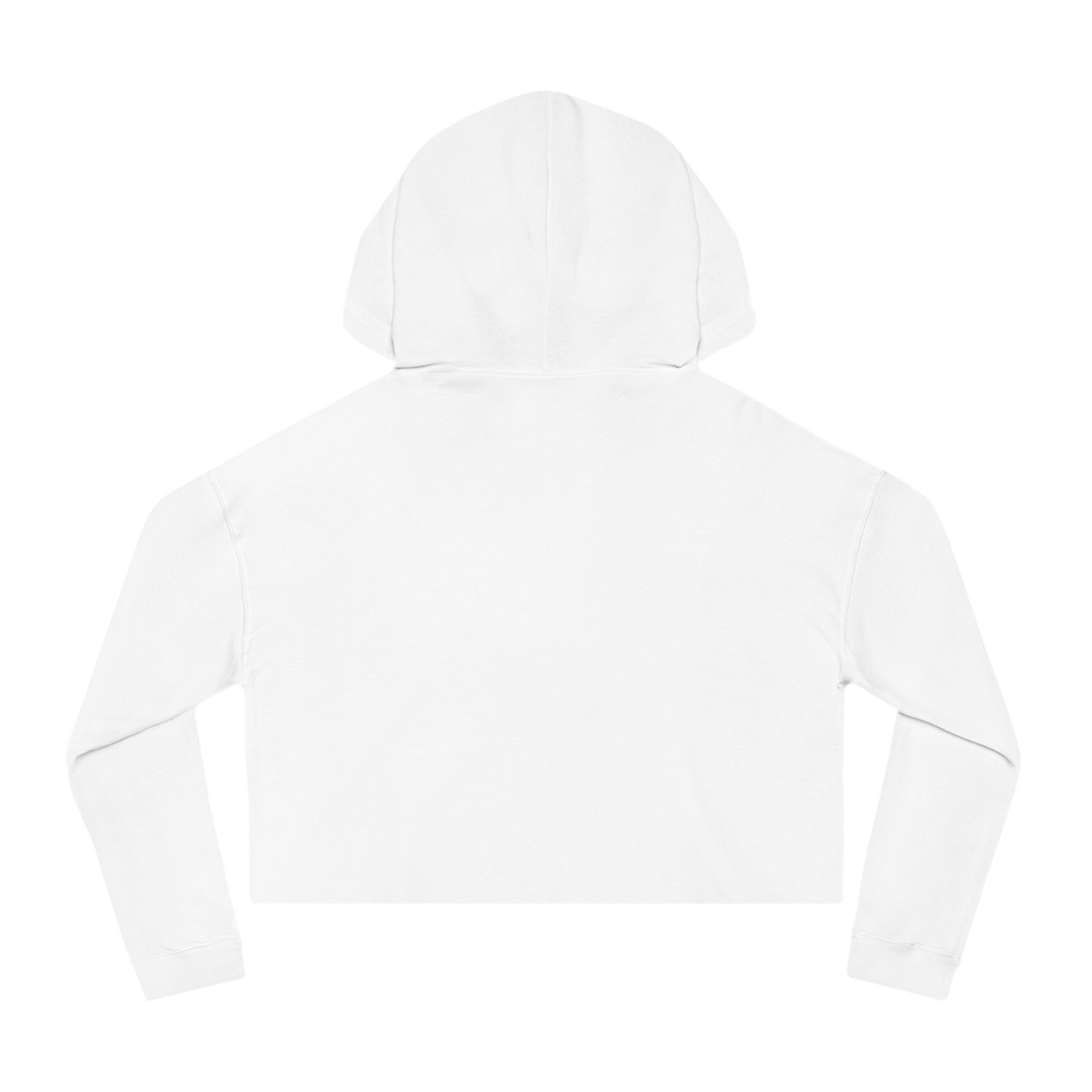 Skelton Hands Women’s Cropped Hooded Sweatshirt - White