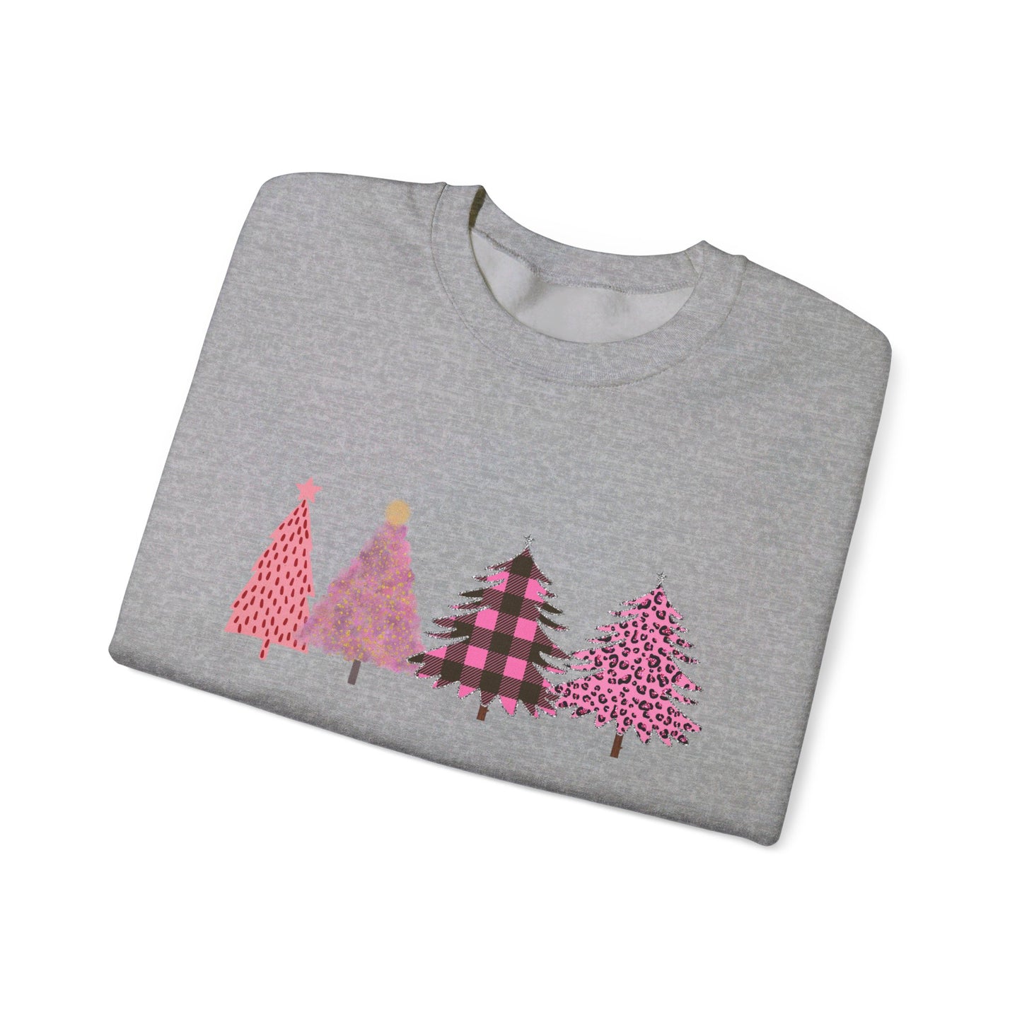 Pink Christmas Trees Sweatshirt