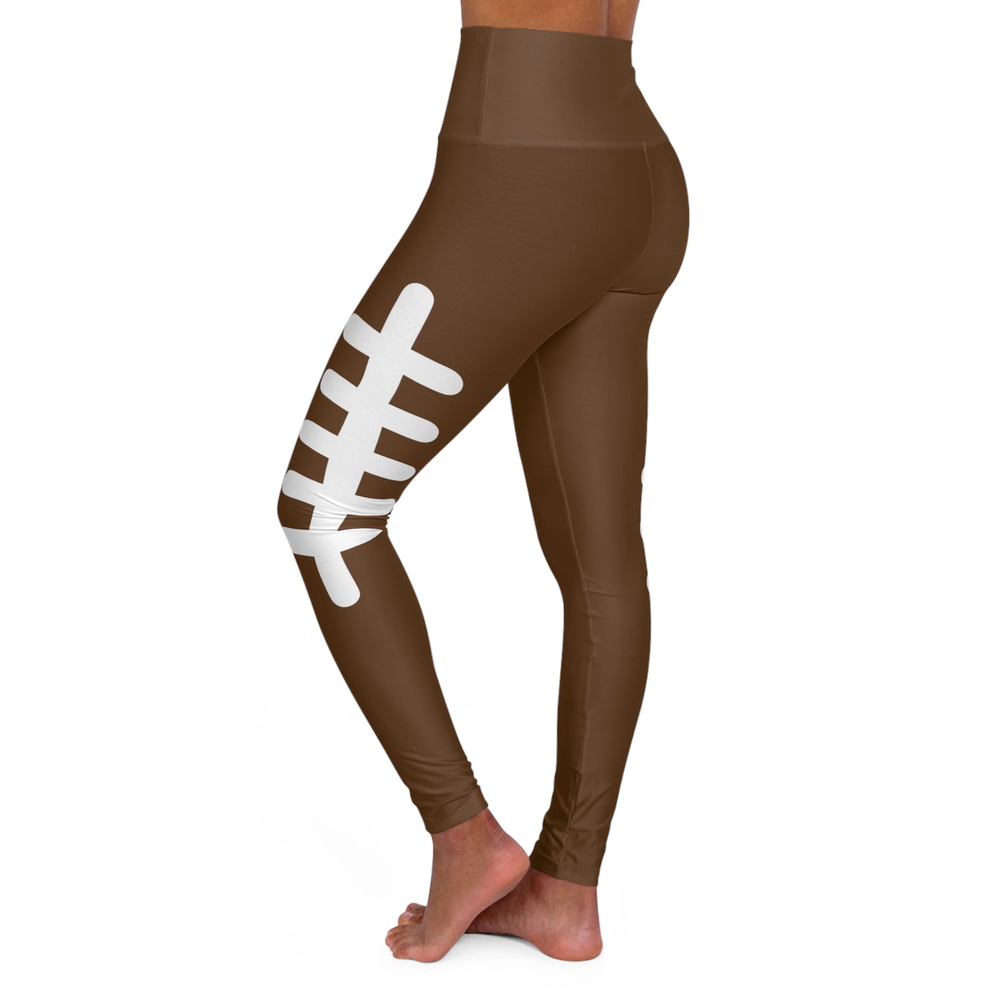 Football High Waisted Yoga Leggings