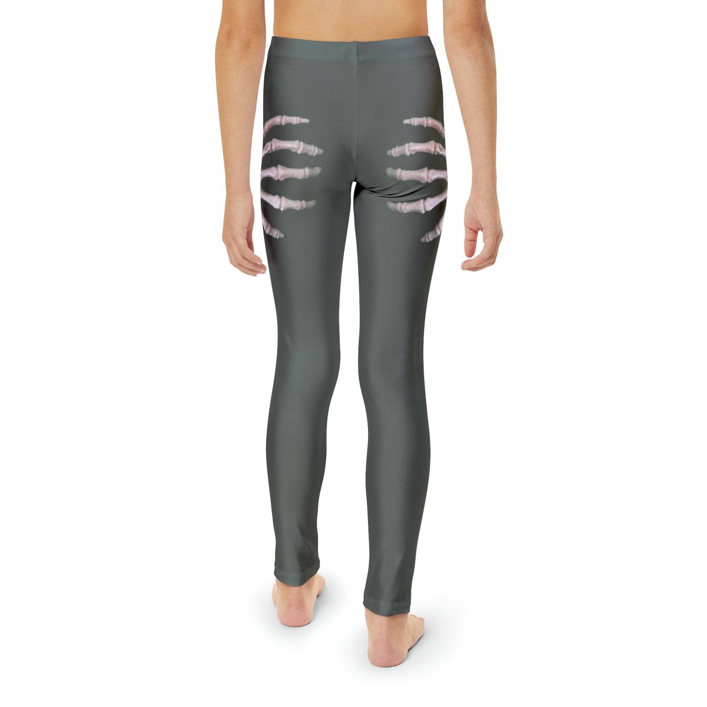 Girl's Skeleton Hands Full-Length Leggings (AOP)