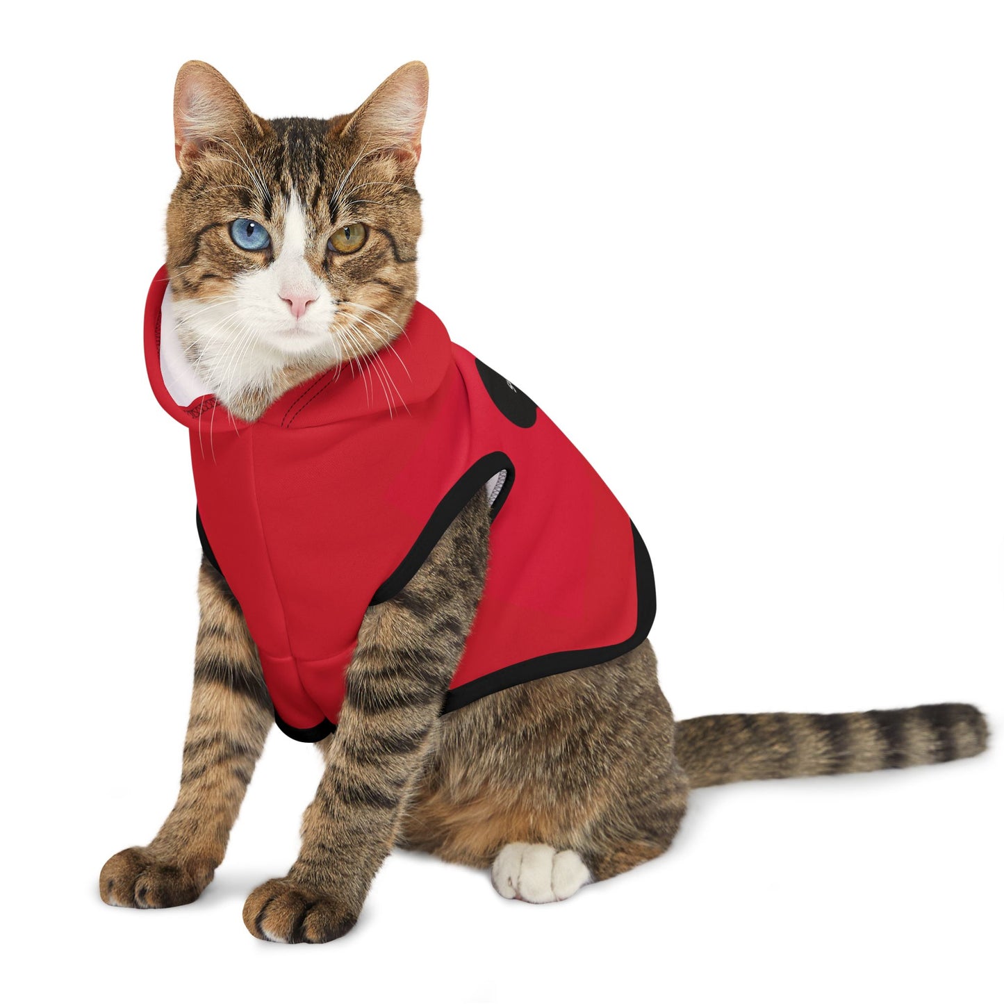 Personalized Red Pet Hoodie with Heart