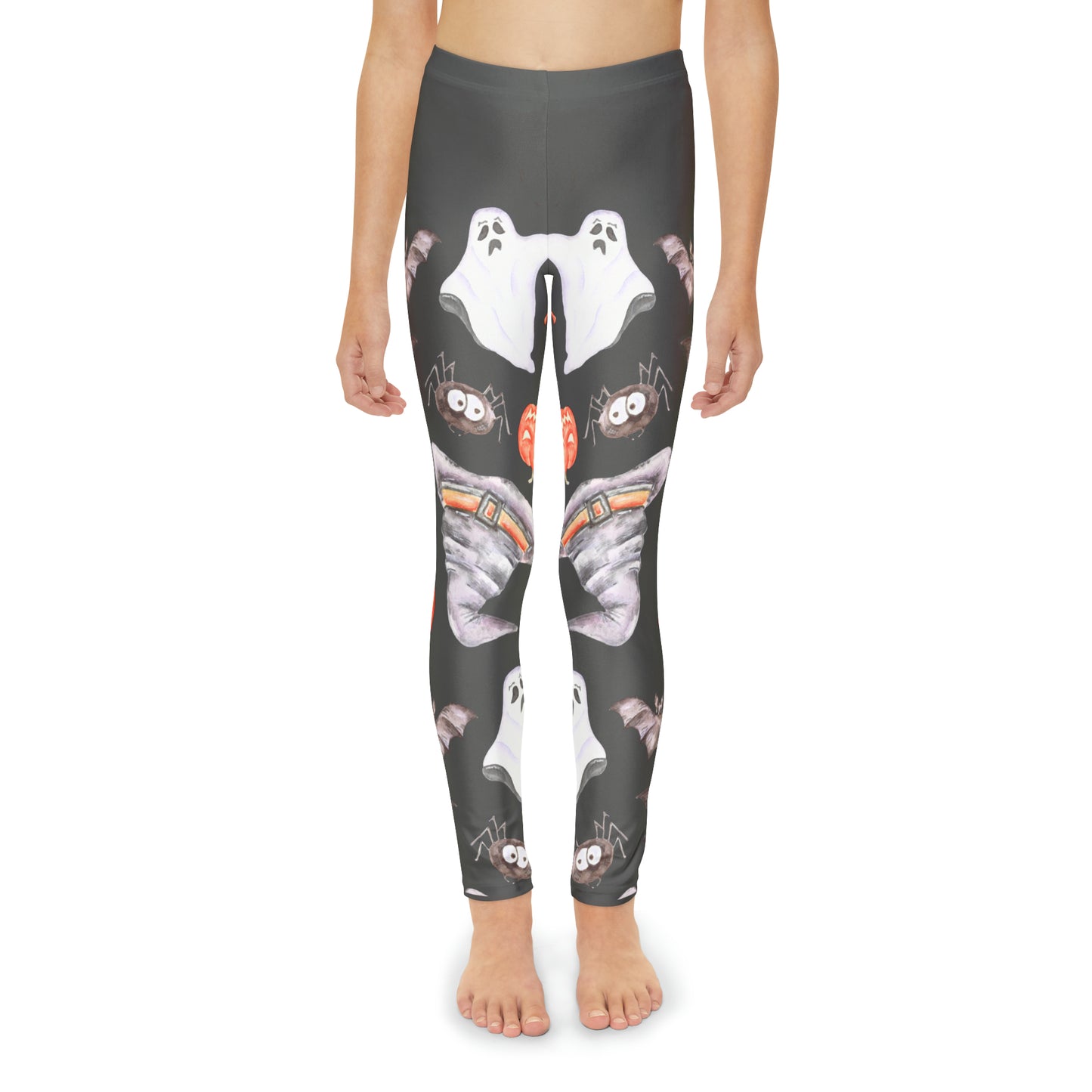 Girl's Pumpkin & ghosts Full-Length Leggings (AOP)