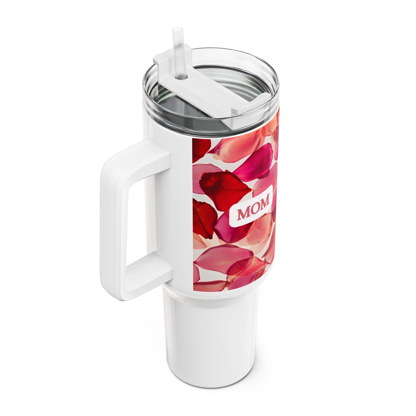 Rose Petal Floral 40oz Tumbler for Mom - Heartfelt Gift for Mother's Day & Special Occasions