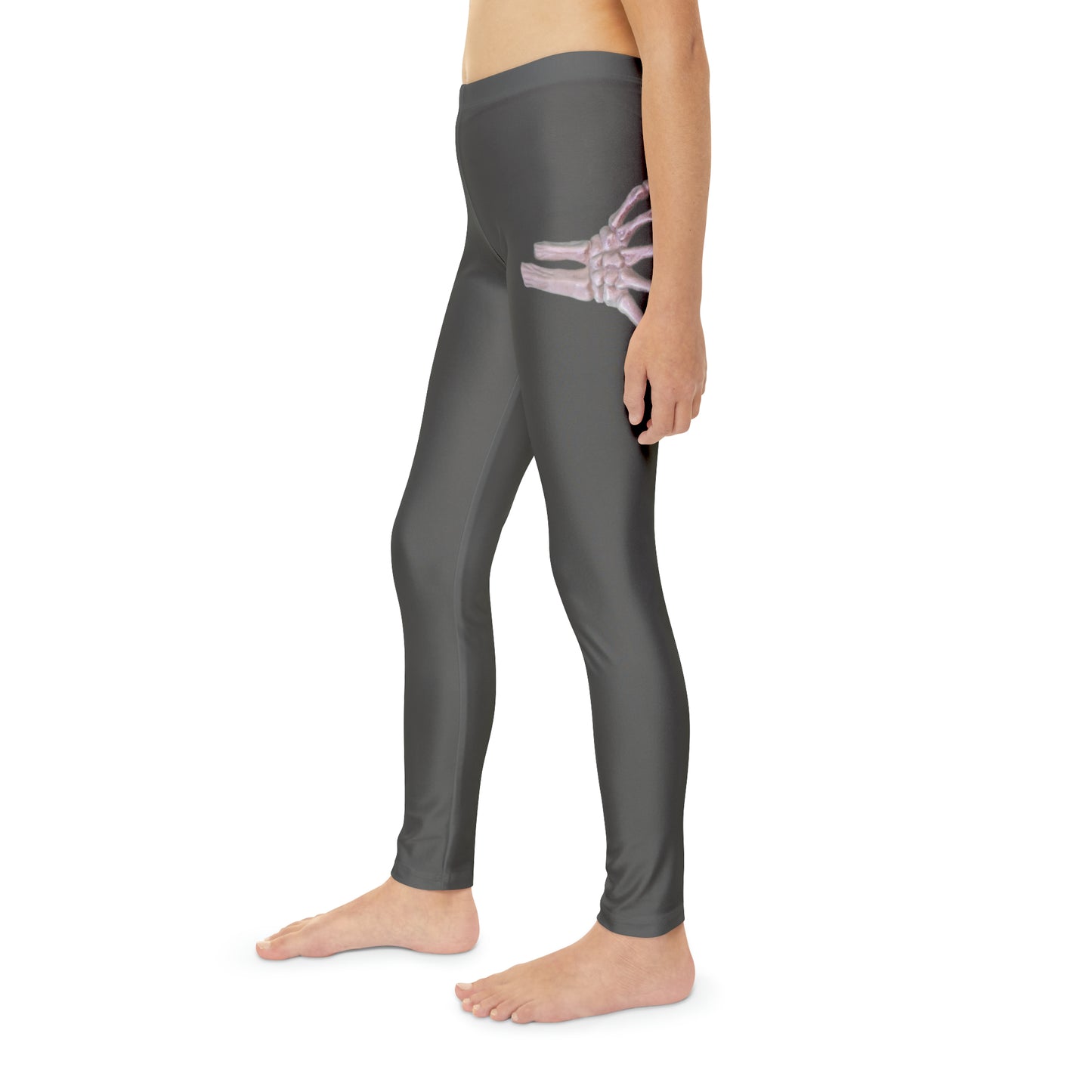 Girl's Skeleton Hands Full-Length Leggings (AOP)