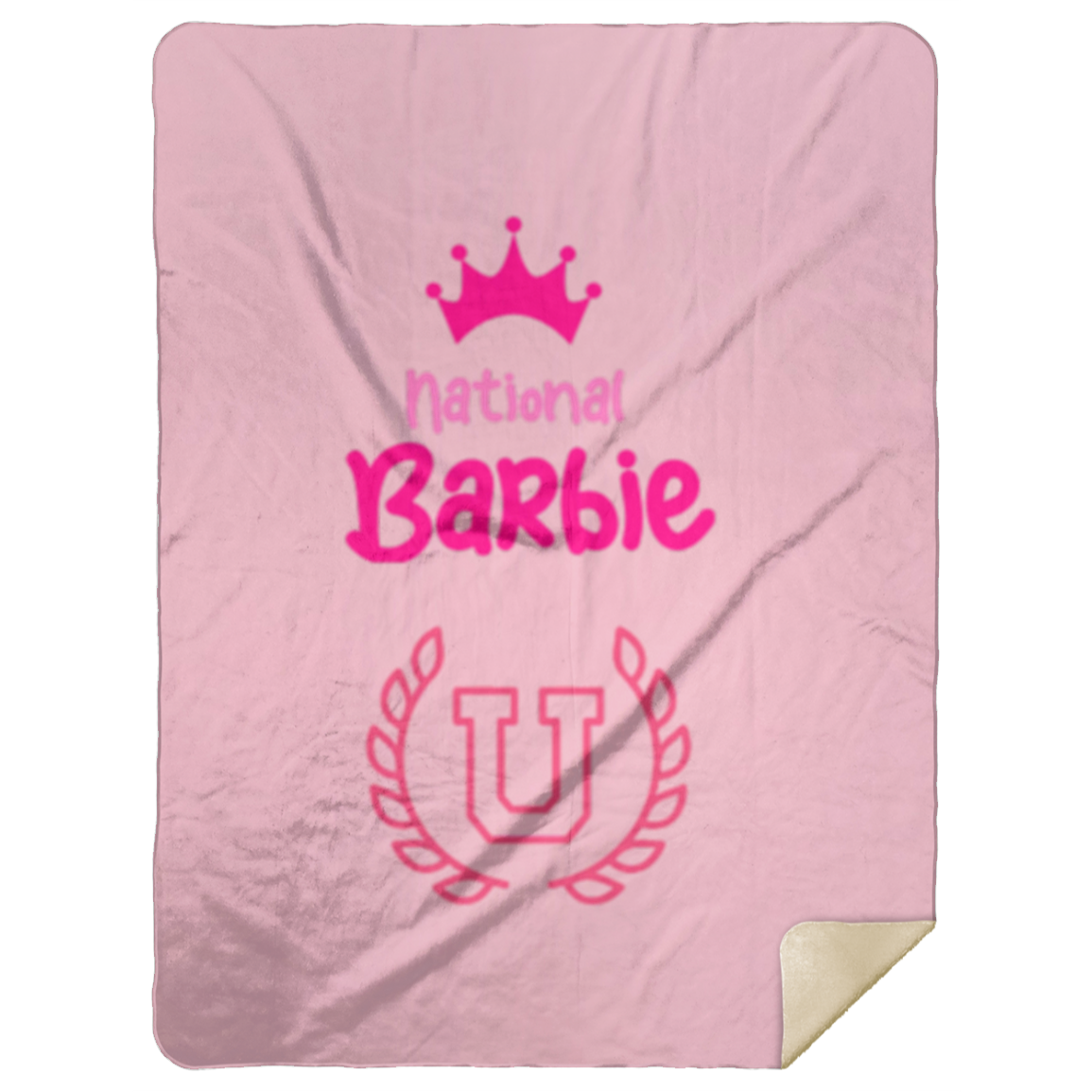 National Barbie U Premium Mink Sherpa Blanket 60x80 MSHL