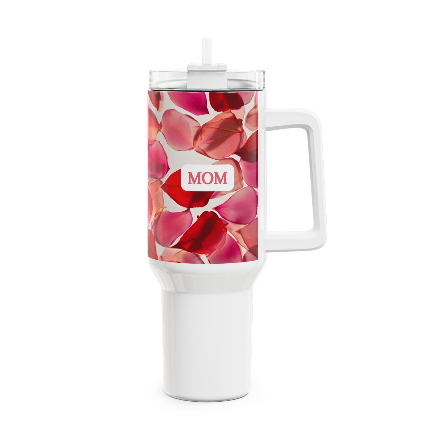Rose Petal Floral 40oz Tumbler for Mom - Heartfelt Gift for Mother's Day & Special Occasions