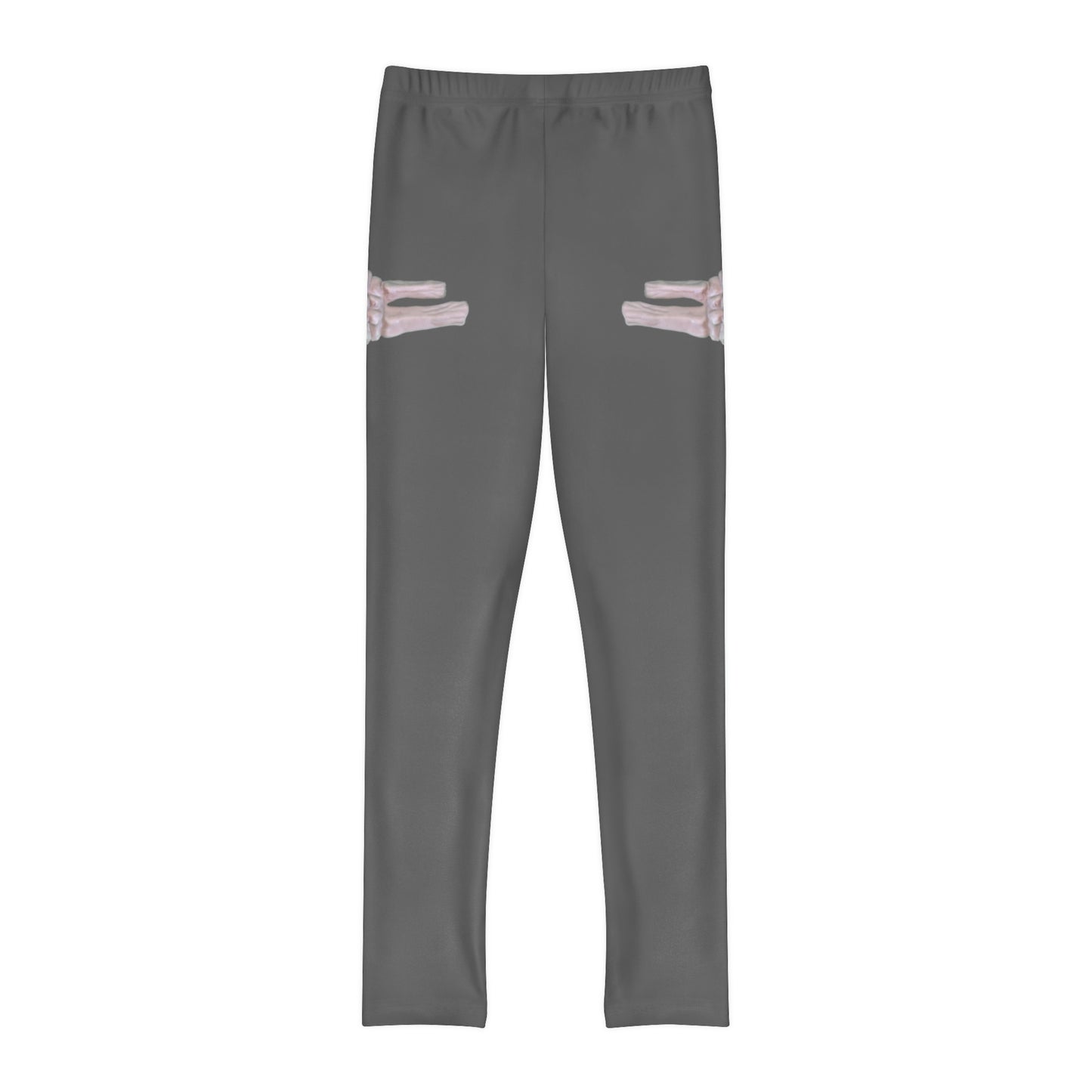 Girl's Skeleton Hands Full-Length Leggings (AOP)