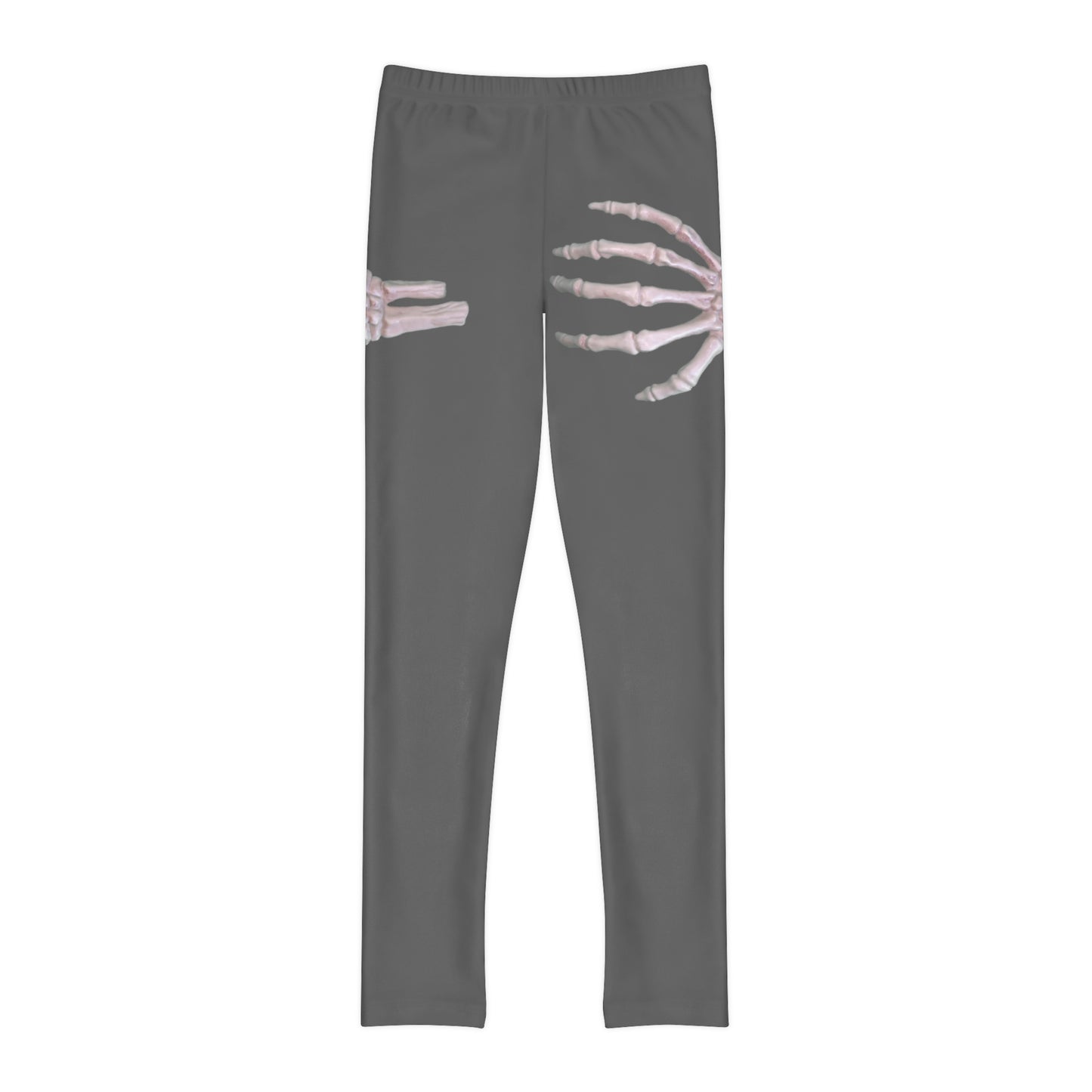 Girl's Skeleton Hands Full-Length Leggings (AOP)