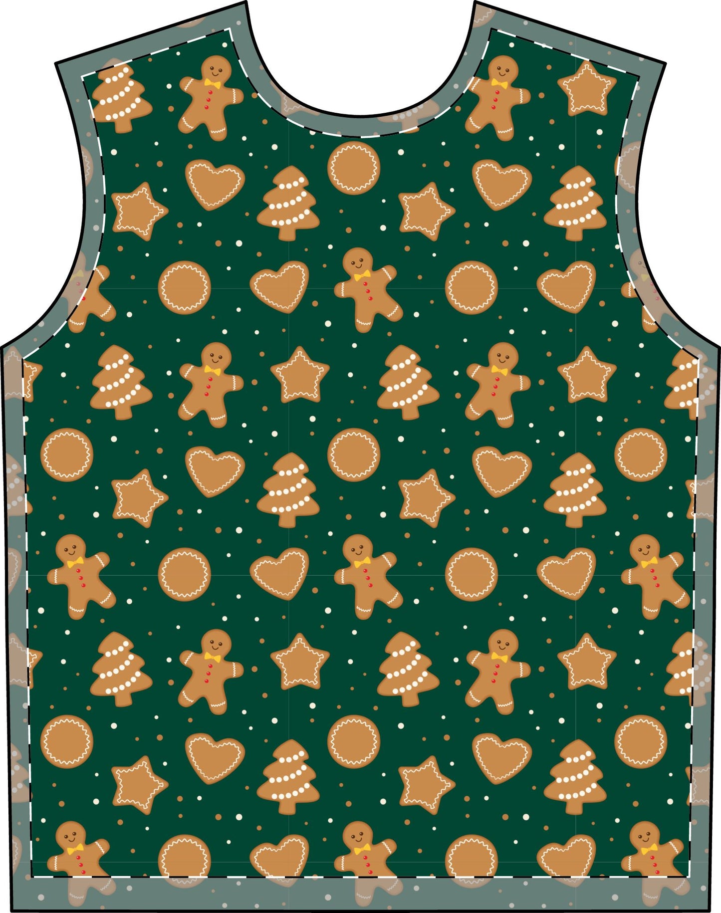 Ginger Bread Man Unisex Pajama Set with Matching Pet Hoodie