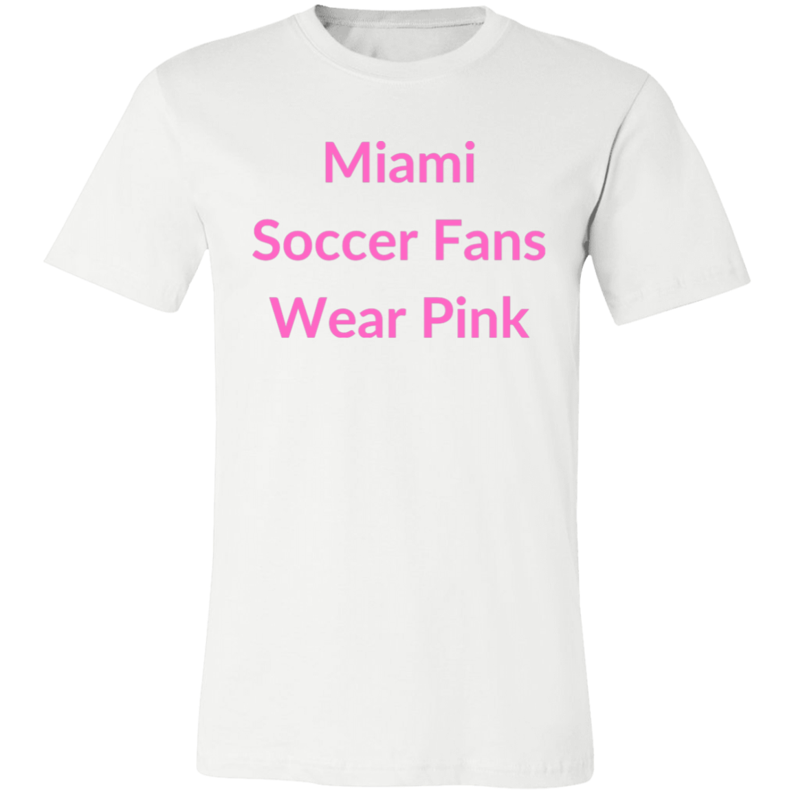 Miami Pink 3001C Unisex Jersey Short-Sleeve T-Shirt