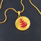 Douglass College Red Fir Tree Graphic Necklace