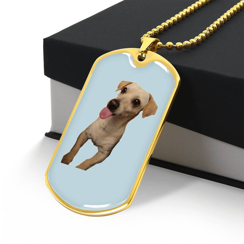 Donald' Dog Tag Necklace