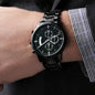 Custom Black Chronograph Watch - Engravable