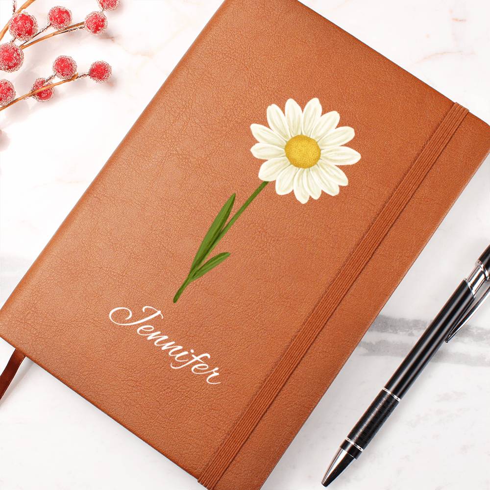 Apr - Personalized Custom Birth Month Flower Journal