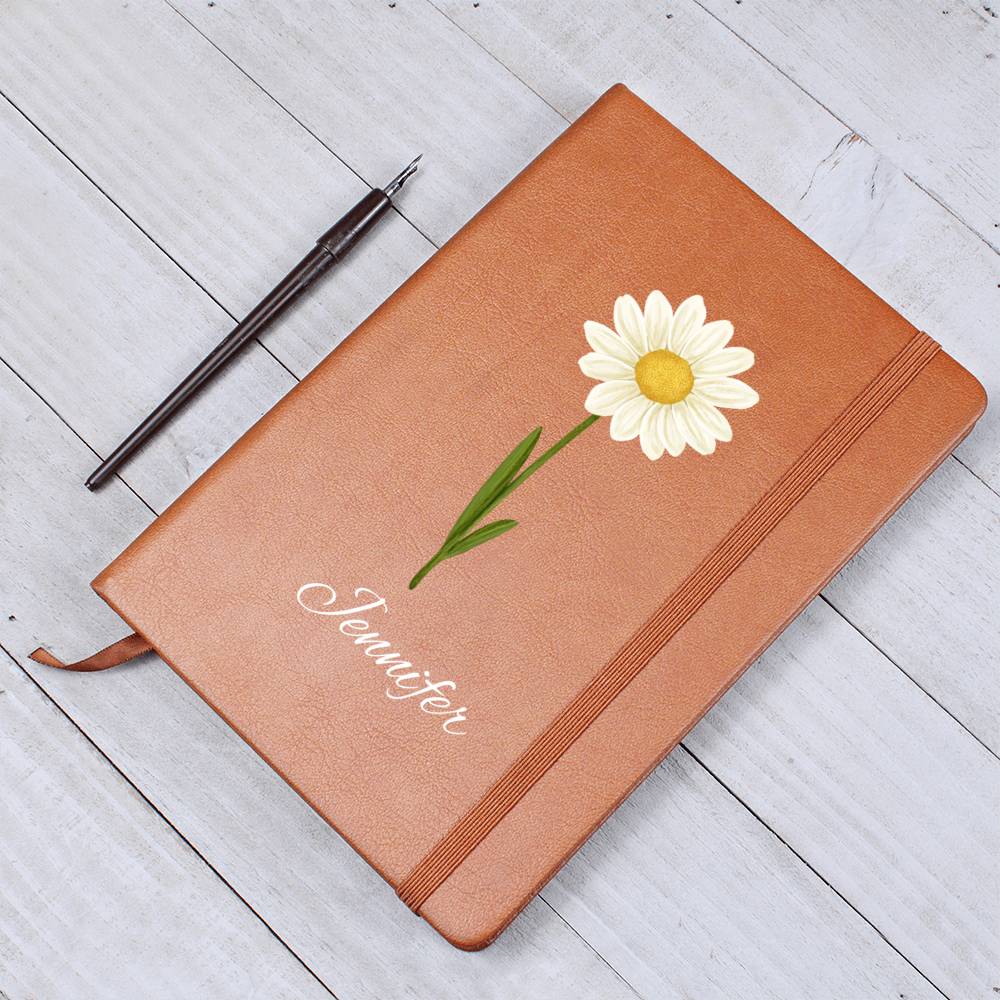 Apr - Personalized Custom Birth Month Flower Journal