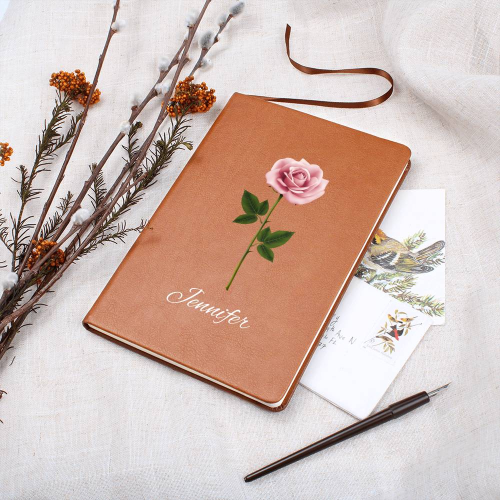 Personalized Custom Birth Month Flower Journal - June