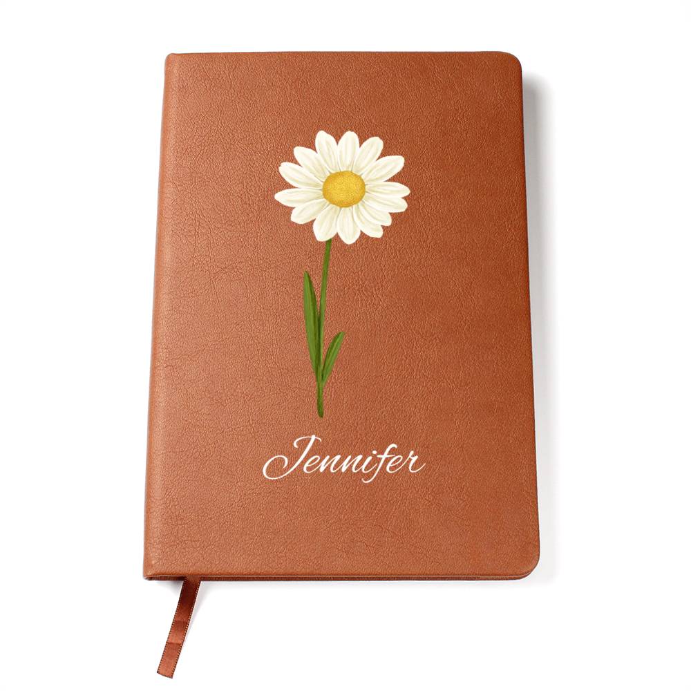 Apr - Personalized Custom Birth Month Flower Journal