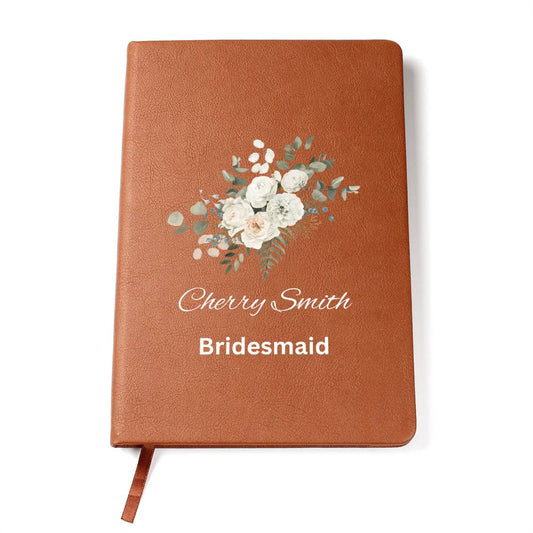Bridesmaid White Floral Journal