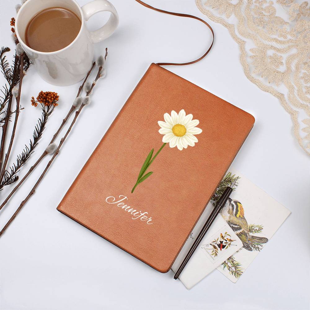 Apr - Personalized Custom Birth Month Flower Journal