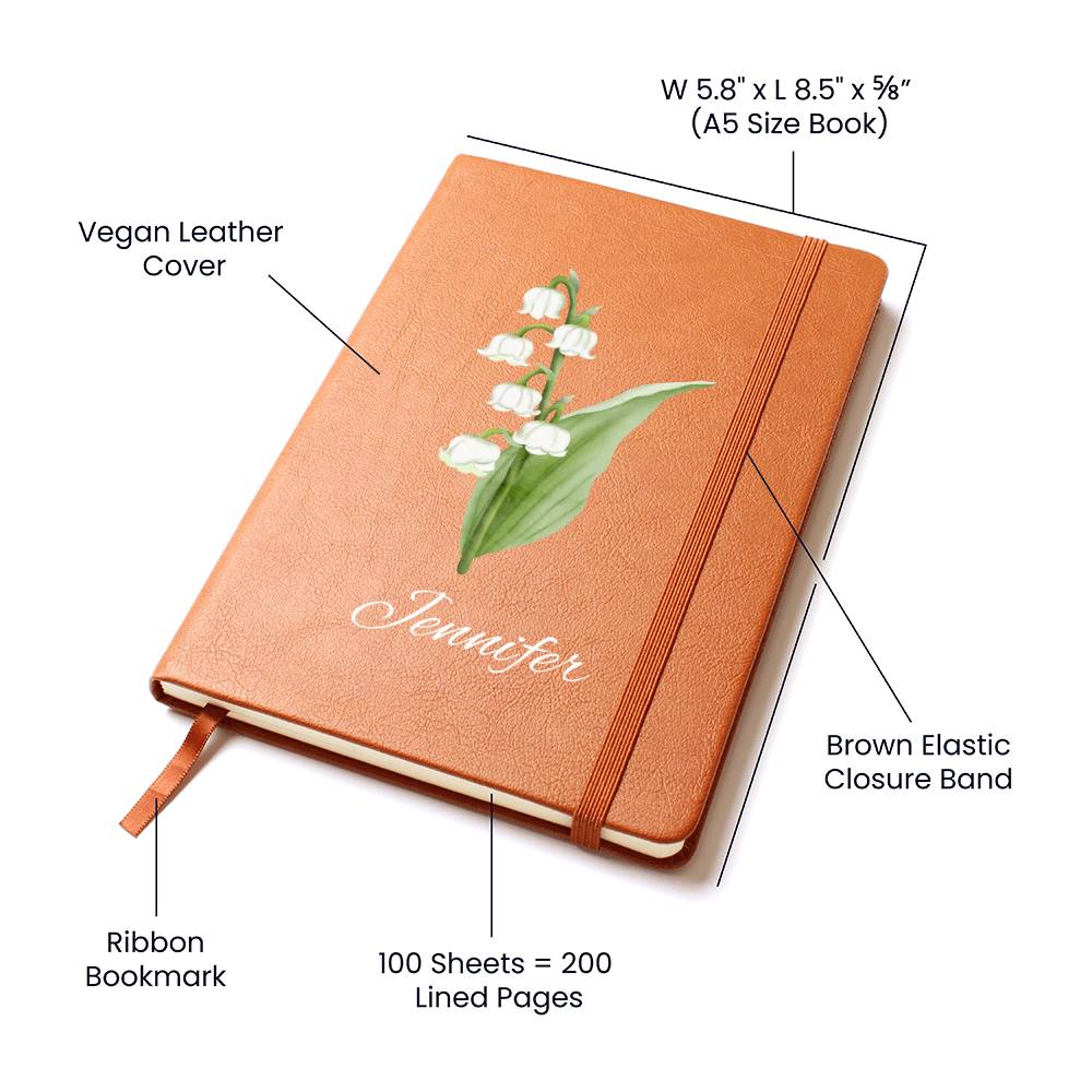 May - Personalized Custom Birth Month Flower Journal
