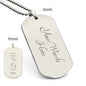 Personalized The Moment You Became My Dad - Engraved Dog Tag Necklace