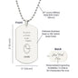 Personalized The Moment You Became My Dad - Engraved Dog Tag Necklace