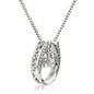 Kick Ass Mom Horseshoe - White gold Pendant