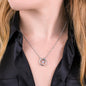 Kick Ass Mom Horseshoe - White gold Pendant