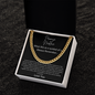 Promise Necklace Black Card - Cuban Links Chain Necklace