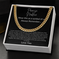 Promise Necklace Black Card - Cuban Links Chain Necklace
