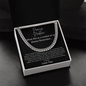 Promise Necklace Black Card - Cuban Links Chain Necklace