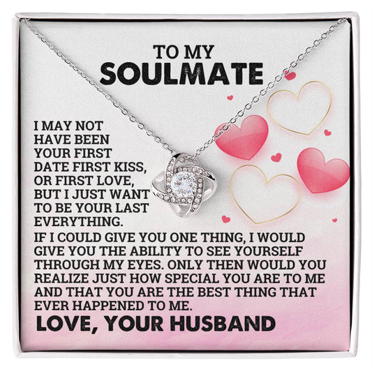 Valentine LoveKnot Necklace To My Soulmate - Love Your Husband