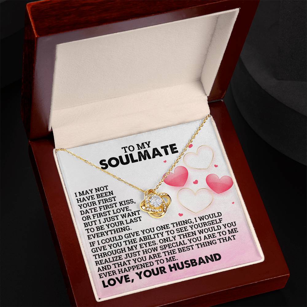 Valentine LoveKnot Necklace To My Soulmate - Love Your Husband