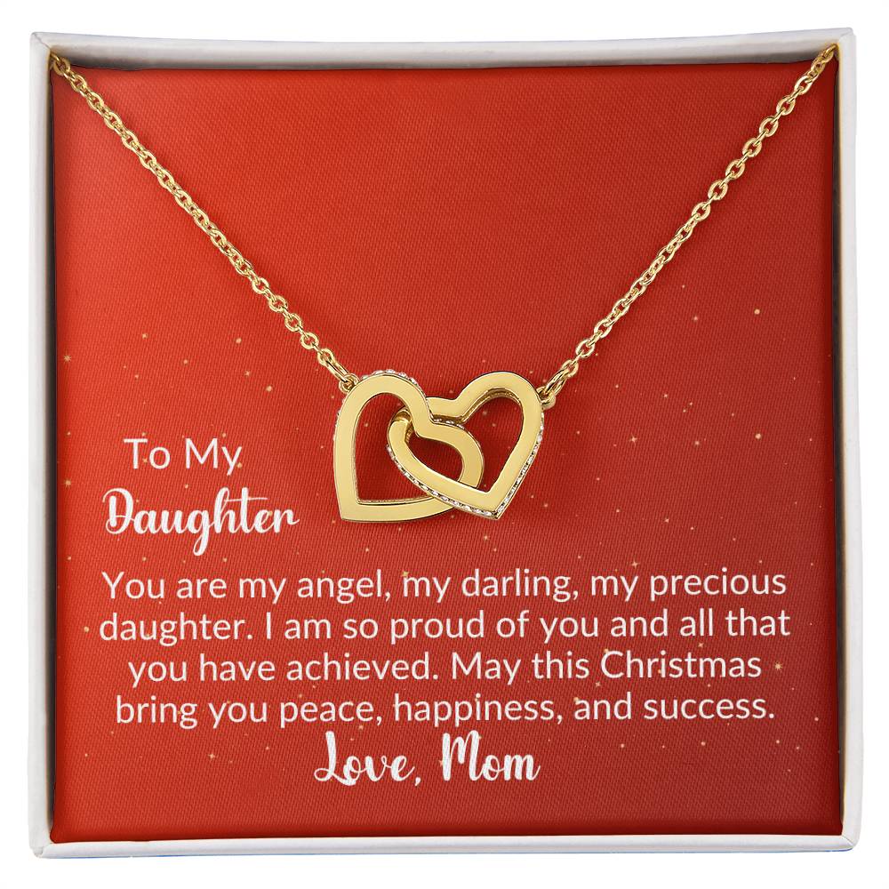 Gold Interlocking Hearts Necklace From Mom