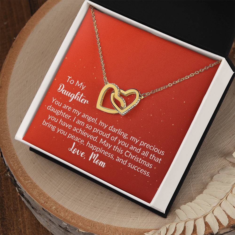 Gold Interlocking Hearts Necklace From Mom