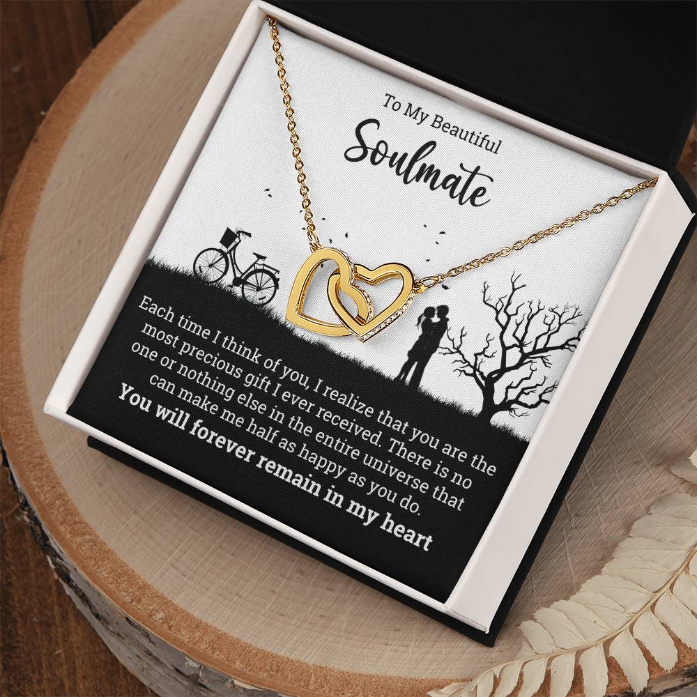 Interlocking Hearts Necklace For Soulmate - Forever Remain in My Heart