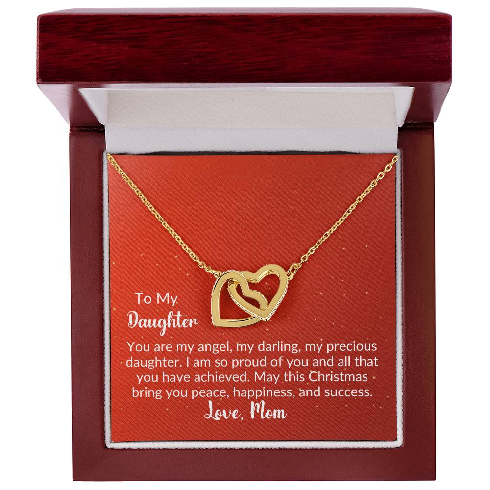Gold Interlocking Hearts Necklace From Mom