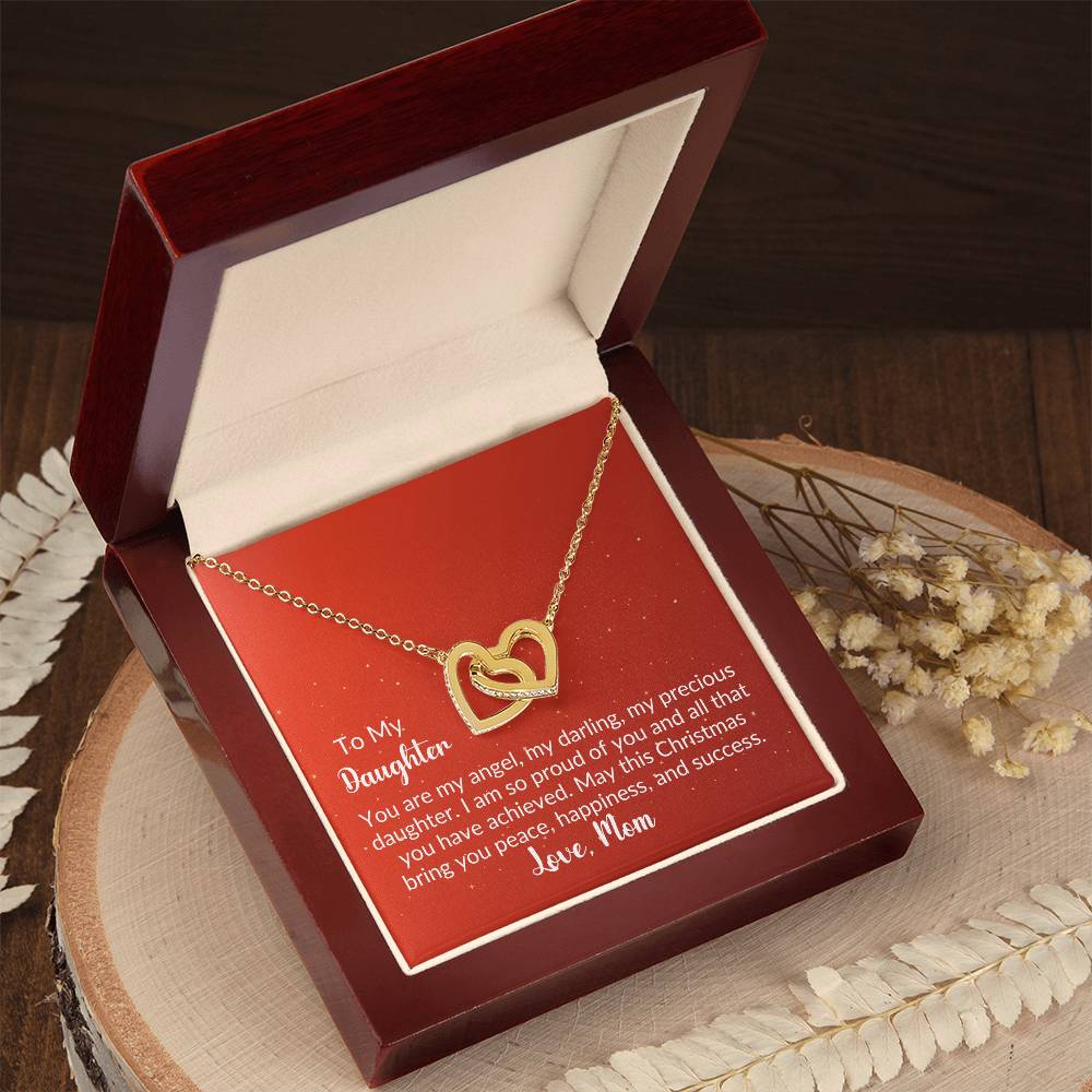 Gold Interlocking Hearts Necklace From Mom