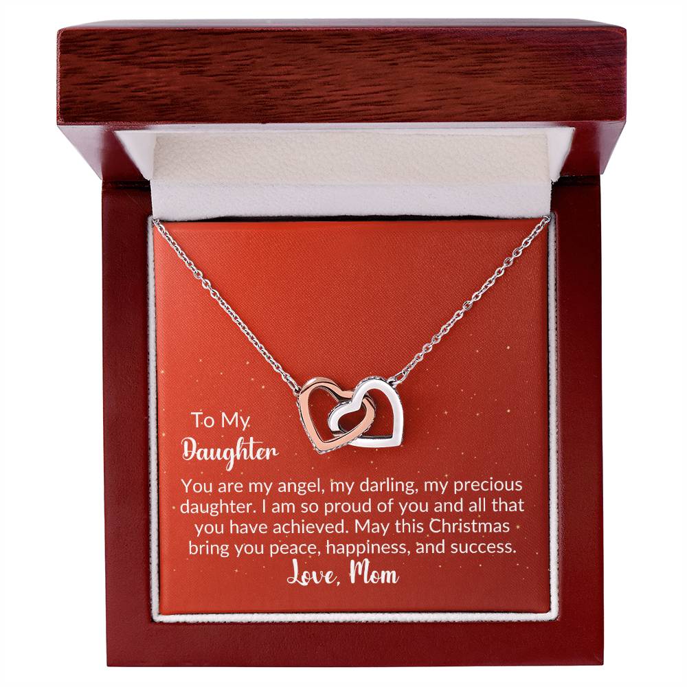 Gold Interlocking Hearts Necklace From Mom