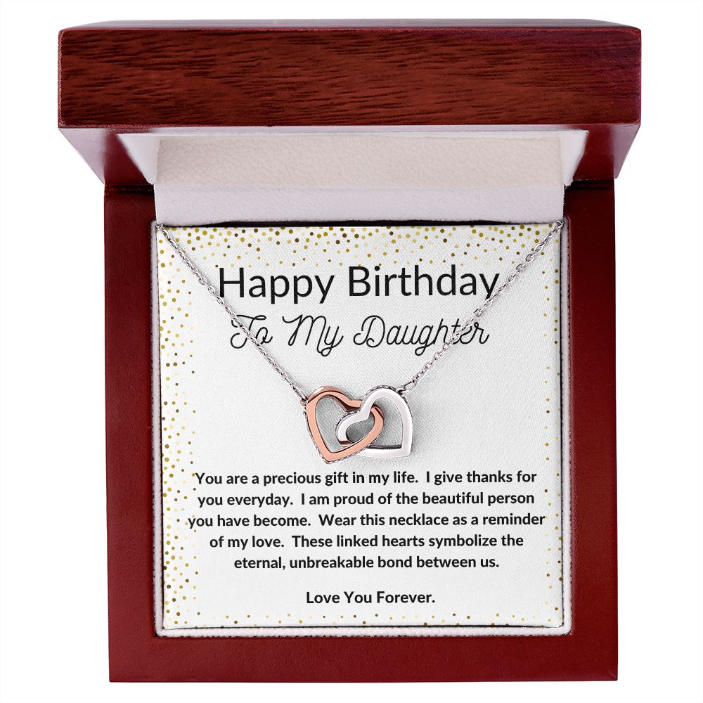 Interlocking Hearts for Birthday