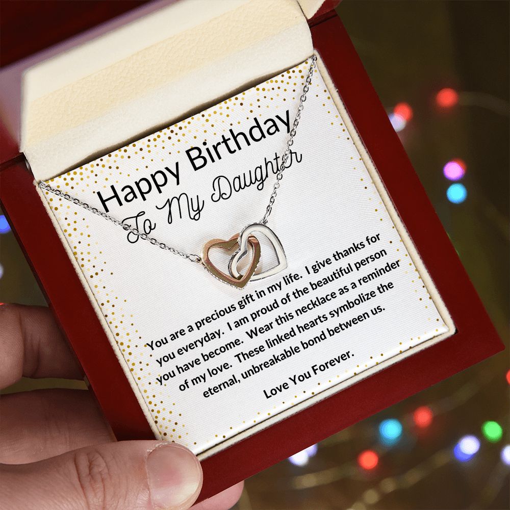 Interlocking Hearts for Birthday