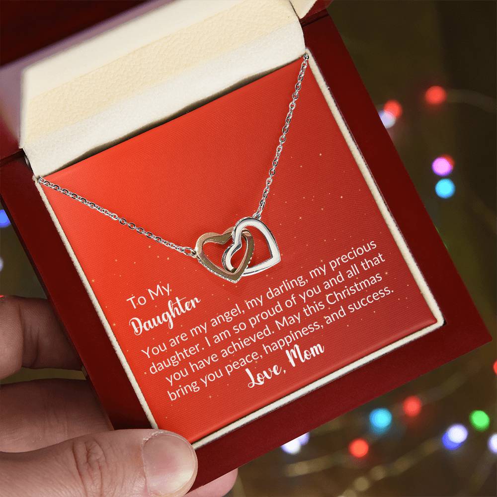 Gold Interlocking Hearts Necklace From Mom