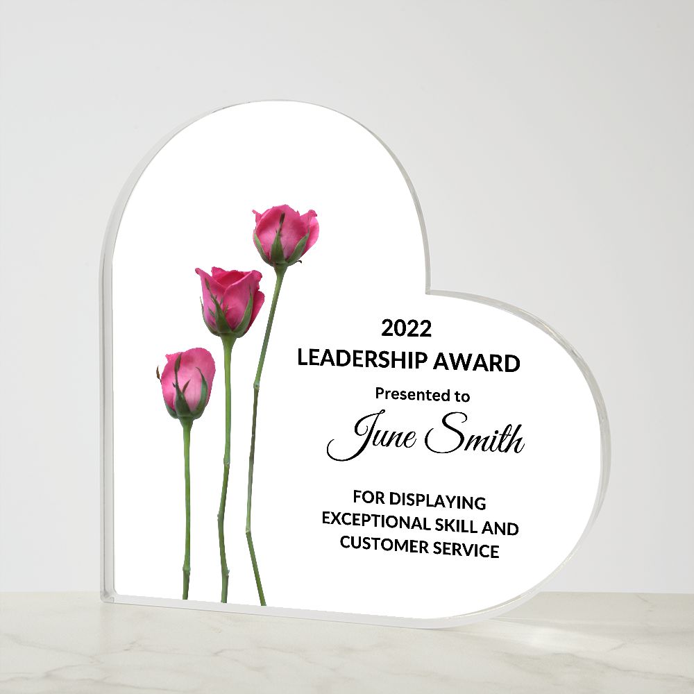 Corporate Heart Award Plaque