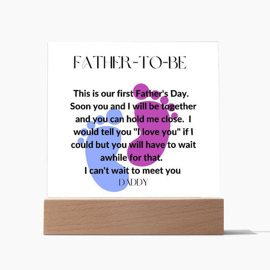 Father-To-Be Footstep Plaque
