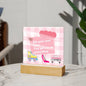 Fantasy Doll Acrylic Plaque Night Light