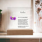 Personalized Little Ballerina Dancer Acrylic Plaque Night Light